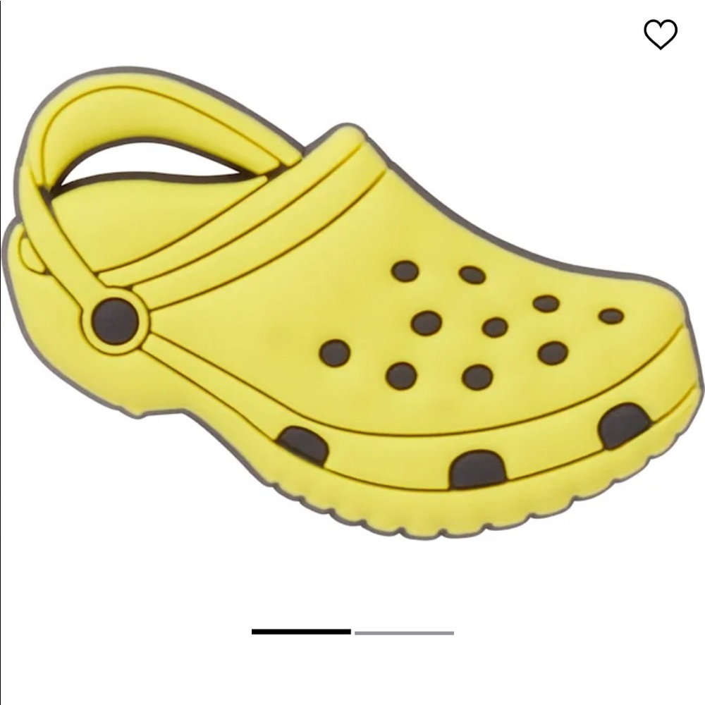5/$15 Crocs Jibbitz - Yellow Clog